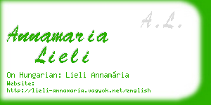 annamaria lieli business card